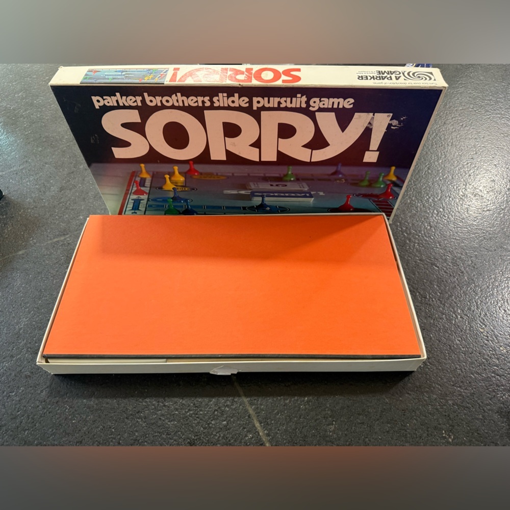Vintage 1972 Parker Brothers Sorry! Slide Pursuit Game – Complete - Picture 4 of 9